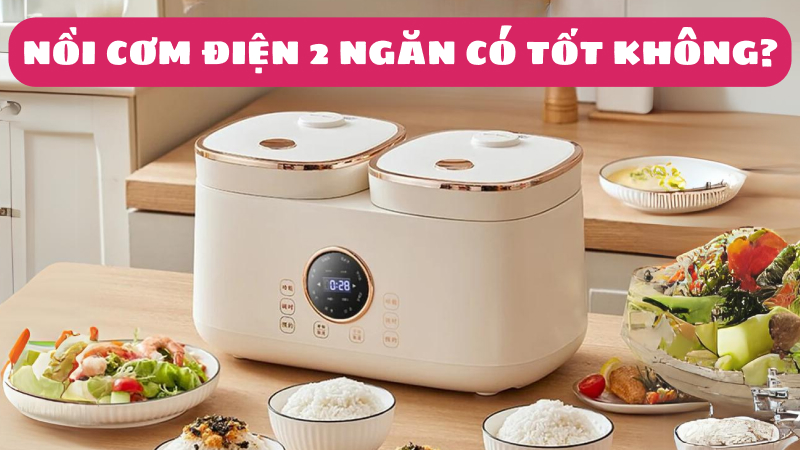 Nồi cơm điện 2 ngăn là gì, có tốt không? Nên mua không?