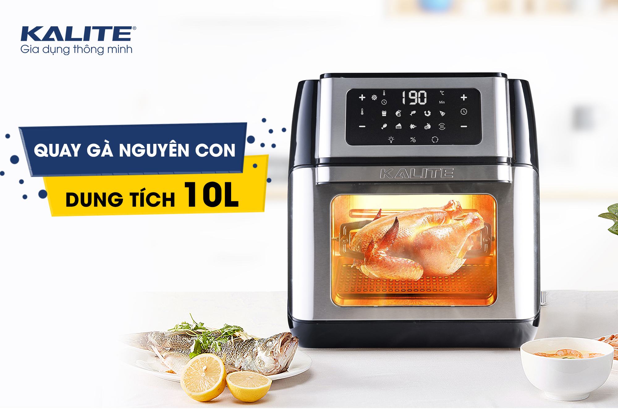 Top 3. Nồi chiên không dầu KALITE Q10