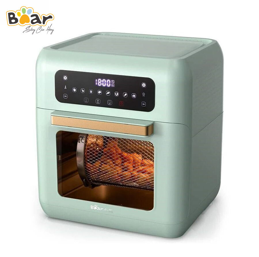 Bear QZG-A15V1 là mẫu nồi chiên không dầu dung tích 10 lít được nhiều gia đình yêu thích nhờ thiết kế nhỏ gọn, hiện đại