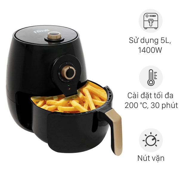 Nồi chiên không dầu Ferolli hướng đến nhóm người dùng cần thiết bị có mức giá dễ tiếp cận, thiết kế đơn giản và hỗ trợ các món ăn phổ biến
