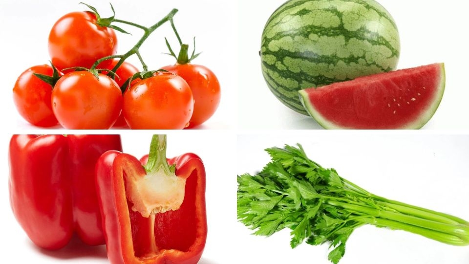 Nước ép cà chua mix dưa hấu, ớt chuông và cần tây