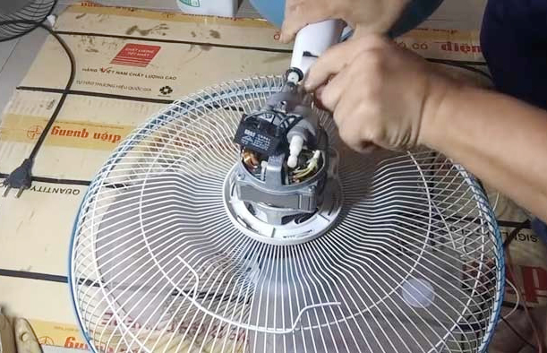 Quạt cây kêu do cuộn dây động cơ gặp sự cố