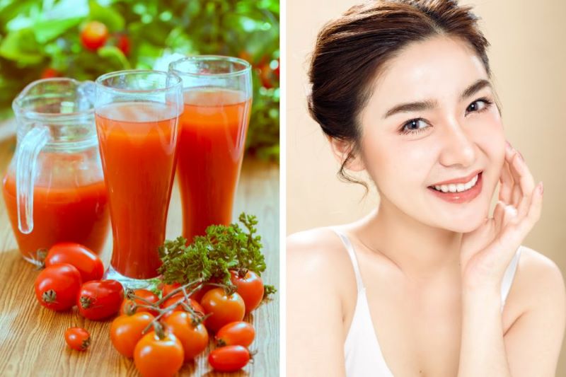 Uống nước ép cà chua thường xuyên kết hợp chăm sóc da đúng cách có thể giúp da khỏe mạnh và rạng rỡ hơn.